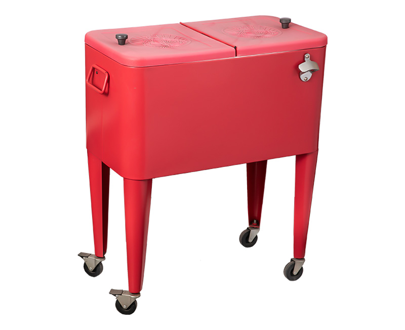 The Rolling Cooler Cart Can Move Flexibly