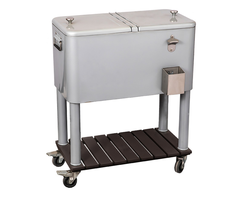 Wholesale Customization 80QT Golf Cart Push Cooler Cart